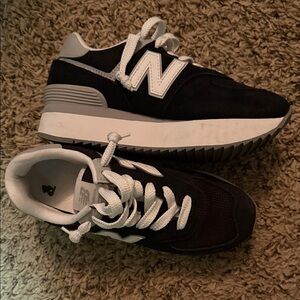 New Balance Black and White Sneakers